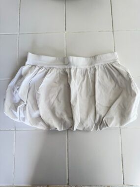 PrettyLittleThing White Skirt with Branded Waist Label